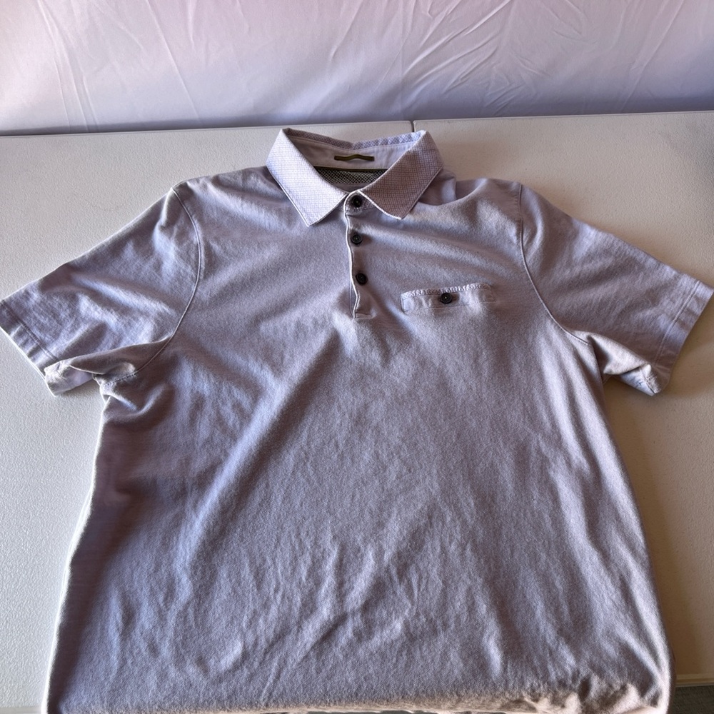 Ted Baker Light Gray Polo Shirt